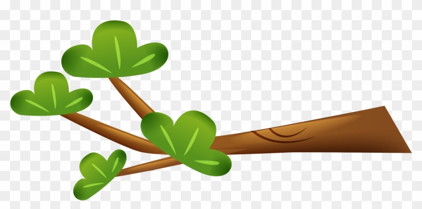 2334 X 1537 4 - Cartoon Branch With Leaves Clipart