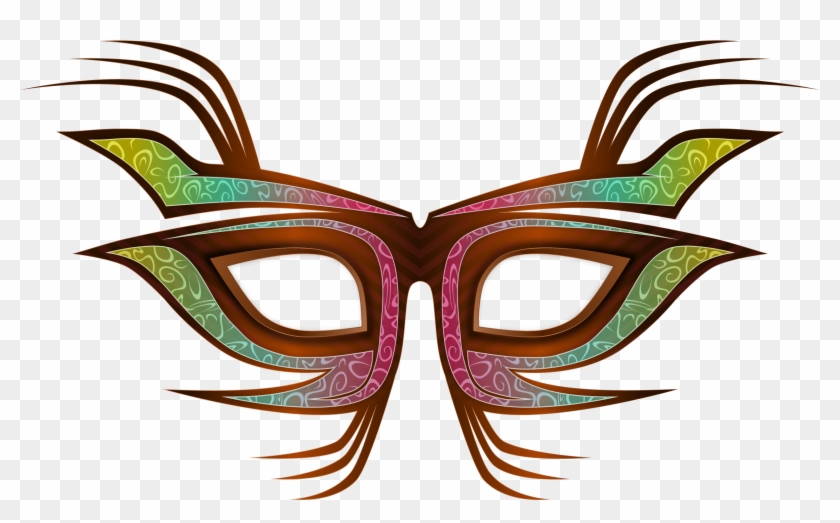 Traditional African Masks Masquerade Ball Party Carnival - Party Mask Clip Art - Png Download