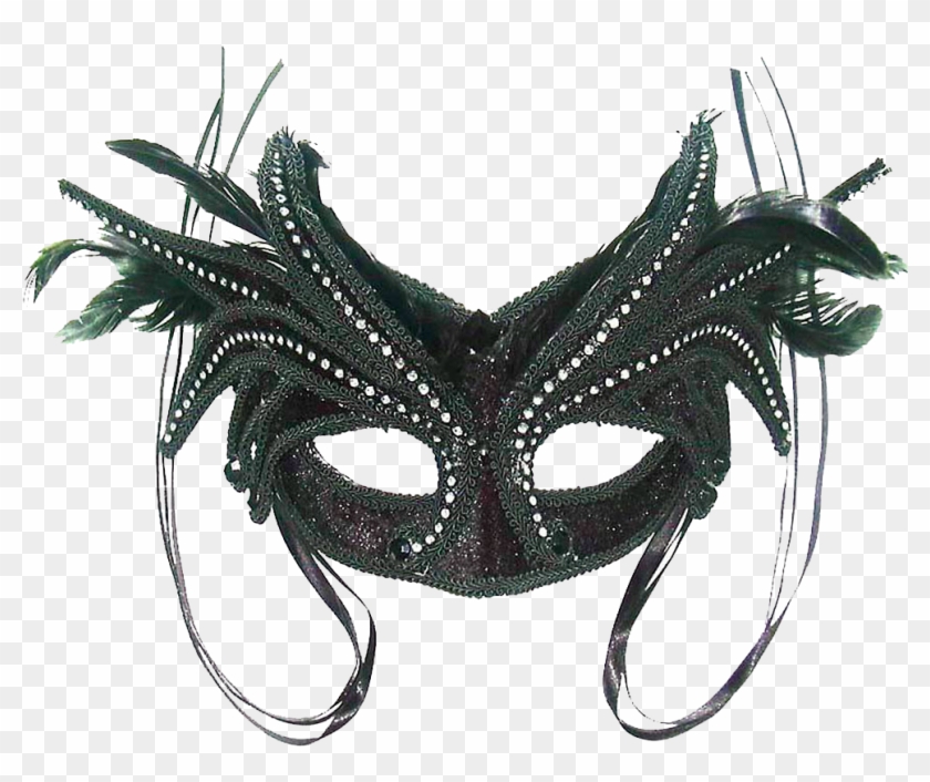 Masked Ball 2013 - Masks Feathers Black Png Clipart #11546