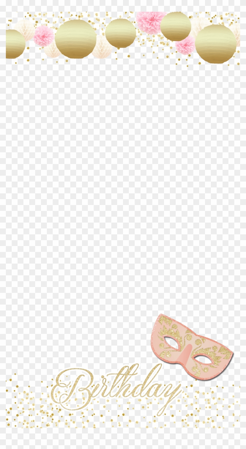 Gold Glitter Masquerade - Masquerade Snapchat Filter Clipart
