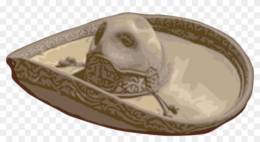 Vector Illustration Of Spanish Or Mexican Wide-brimmed - Slip-on Shoe Clipart