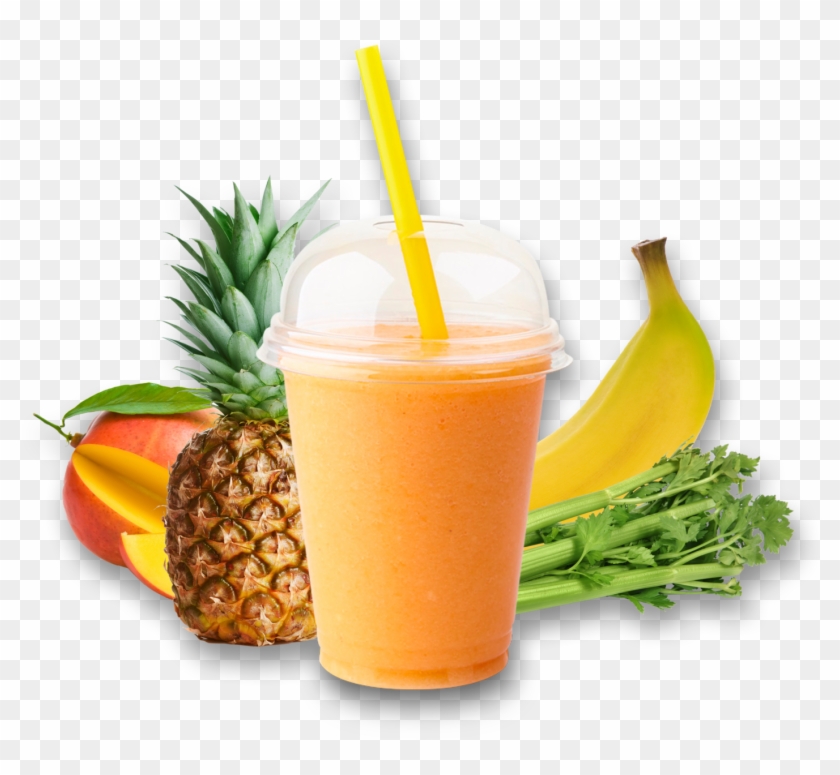 Fruit Veggies Alberts Smoothies - Pineapple Stock Clipart #11750