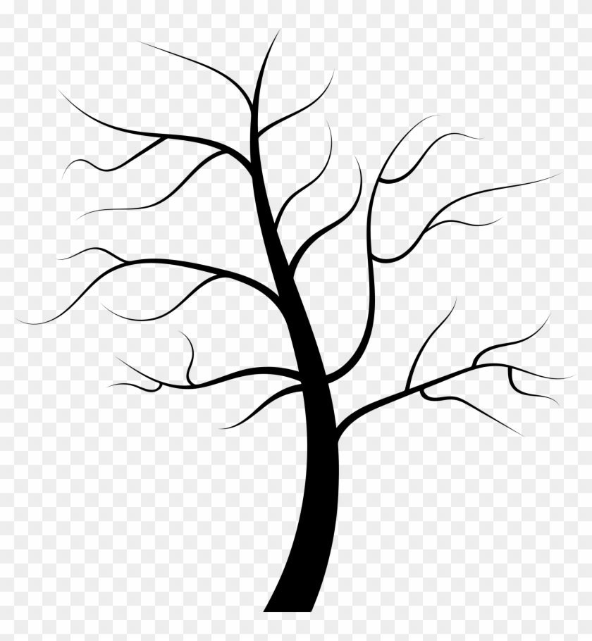 Barren Tree Silhouette Icons Png - Silhouette Of Tree Stem Clipart #11944