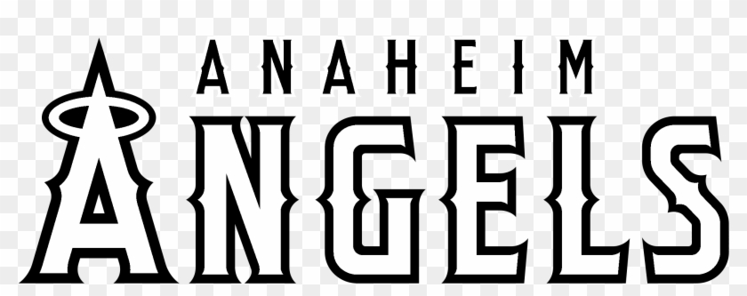 Anaheim Angels Logo Black And White - Calligraphy Clipart
