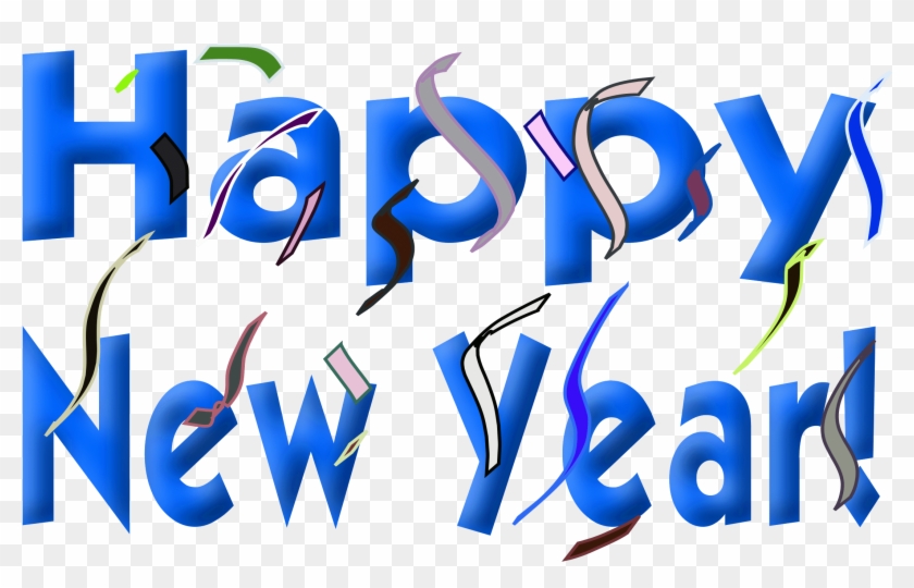 A Simple Sign That Says "happy New Year" And Decorated - Happy New Year 2011 Clipart
