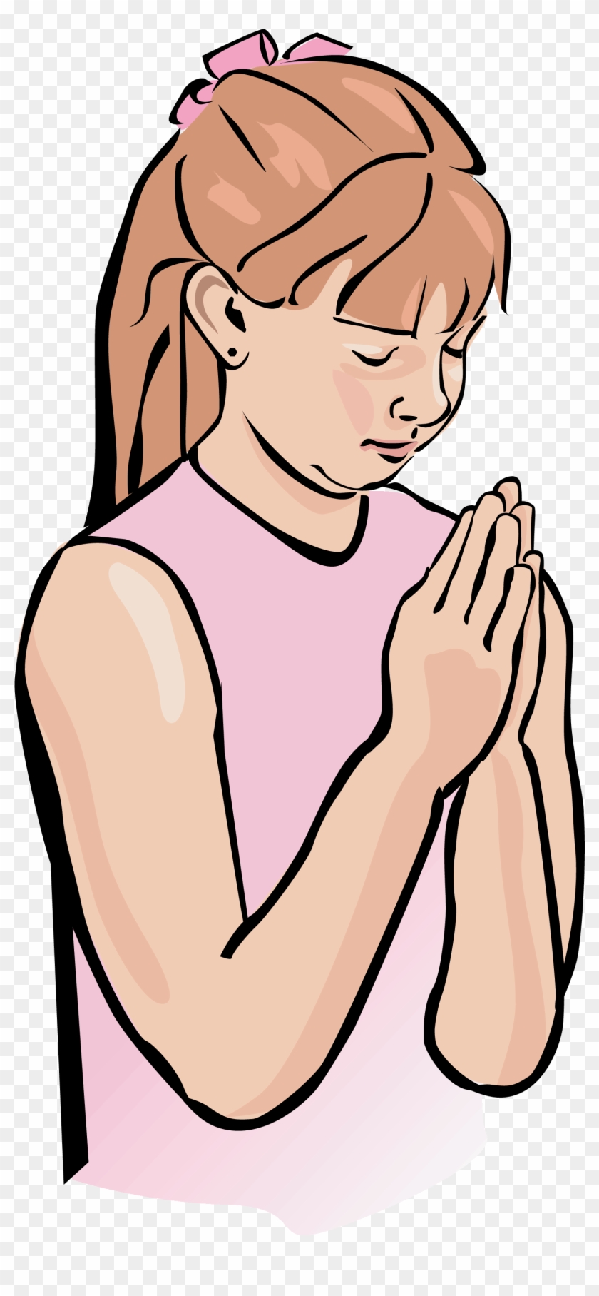 Child Prayer Images Png Image Clipart - Girl Praying Clipart Transparent Png
