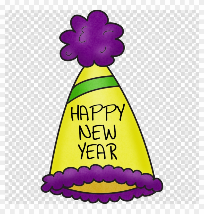 New Year Hat Clip Art Clipart New Year's Eve New Year's - Png Download #12379