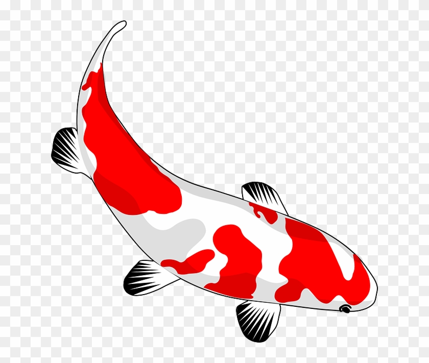 Koi Fish Clip Art At Clker - Koi Fish Clipart - Png Download
