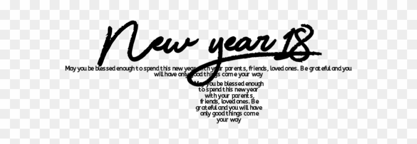New Year Png - Calligraphy Clipart