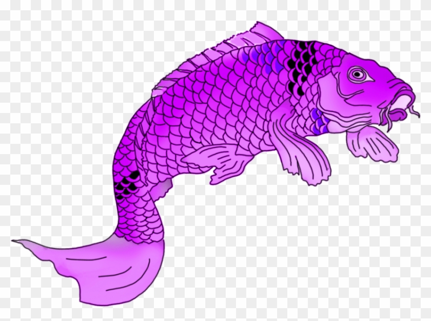 Free Png Download Koi Png Images Background Png Images - Purple Fish Drawing Clipart #12641