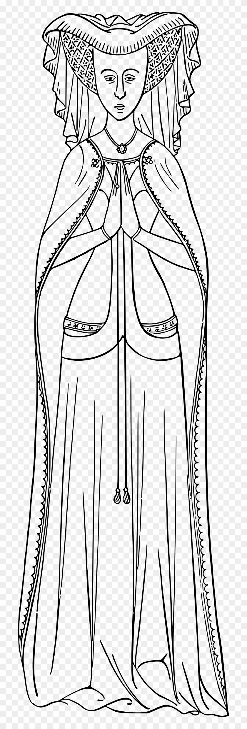 This Free Icons Png Design Of Praying Lady Clipart