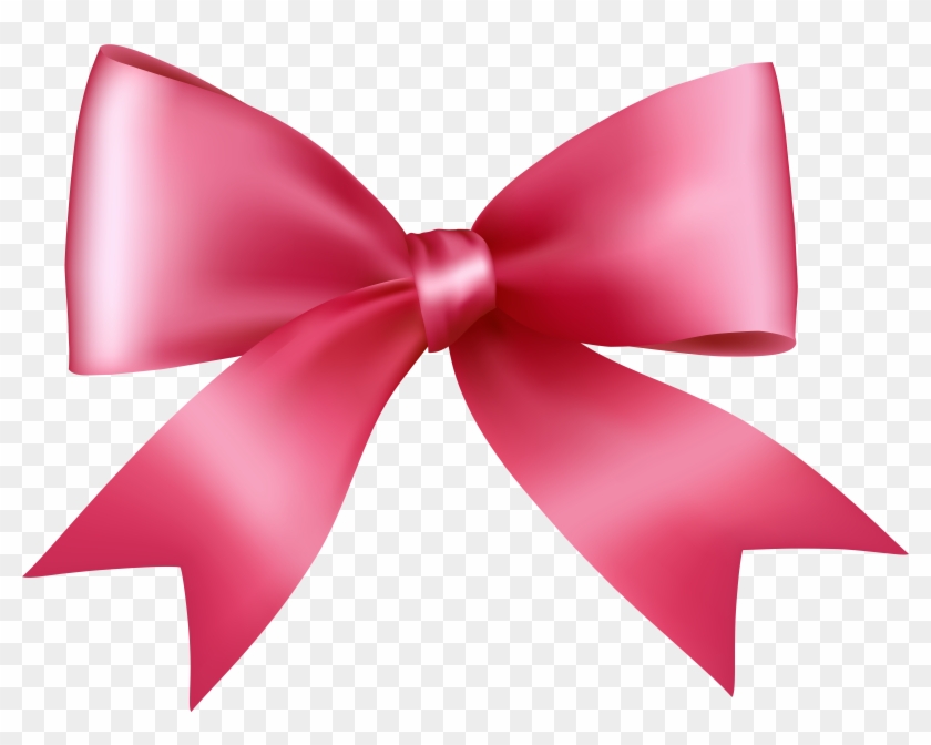 Pink Bow Transparent Png Clip Art Image #12738