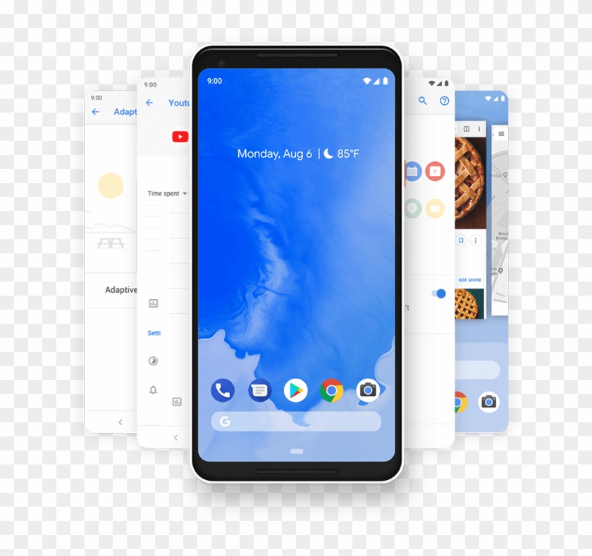 Mobile Phone Png Png - - Pixel 2 Android Pie Clipart #12832