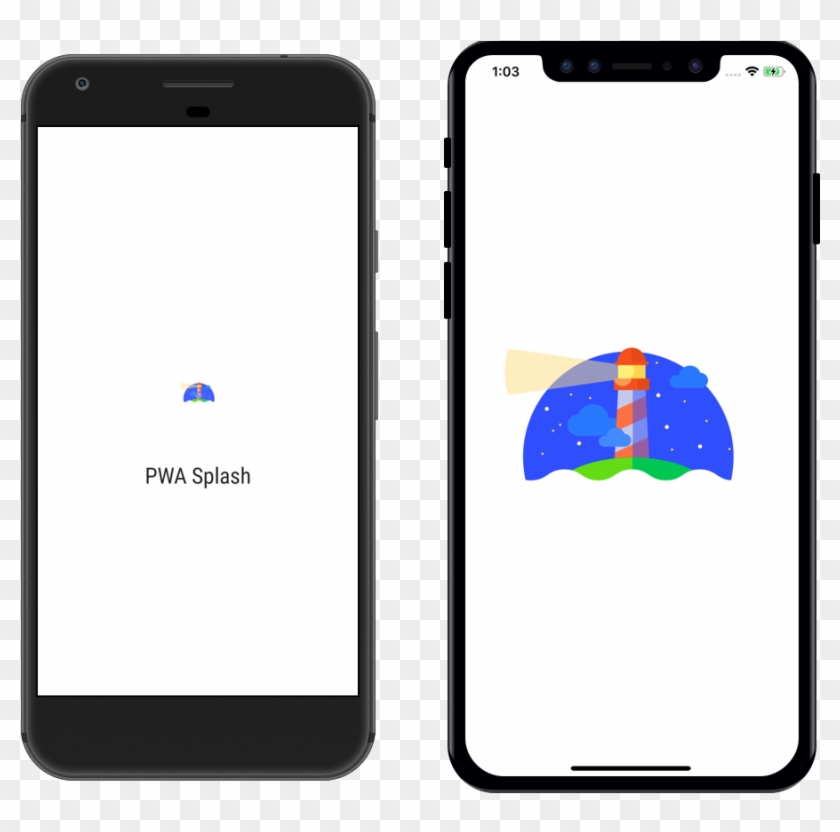 Android And Iphone Pwa Splash Screens Using Google - App Screen Png Clipart #13010