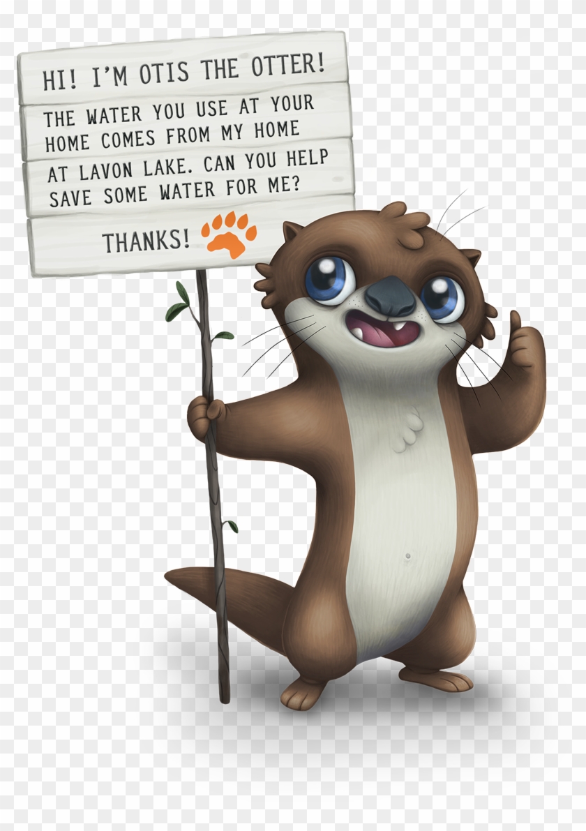 I'm Otis The Otter My Den Is Near Lavon Lake, - Otis The Otter Clipart #13157