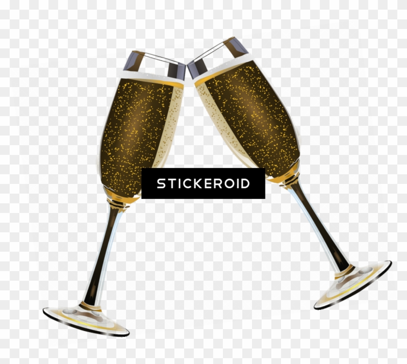 New Years Eve Champagne - Copas Para Boda Png Clipart