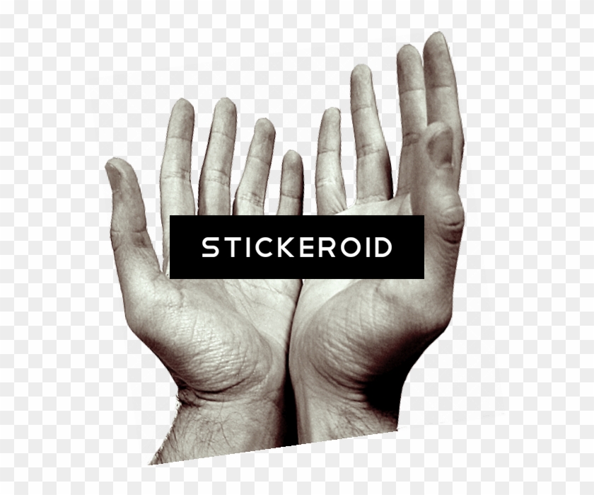 Hands Praying Open - Flesh Clipart