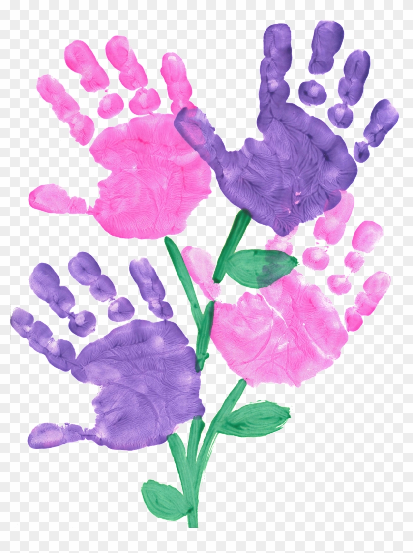 Handprint Flowers Clipart