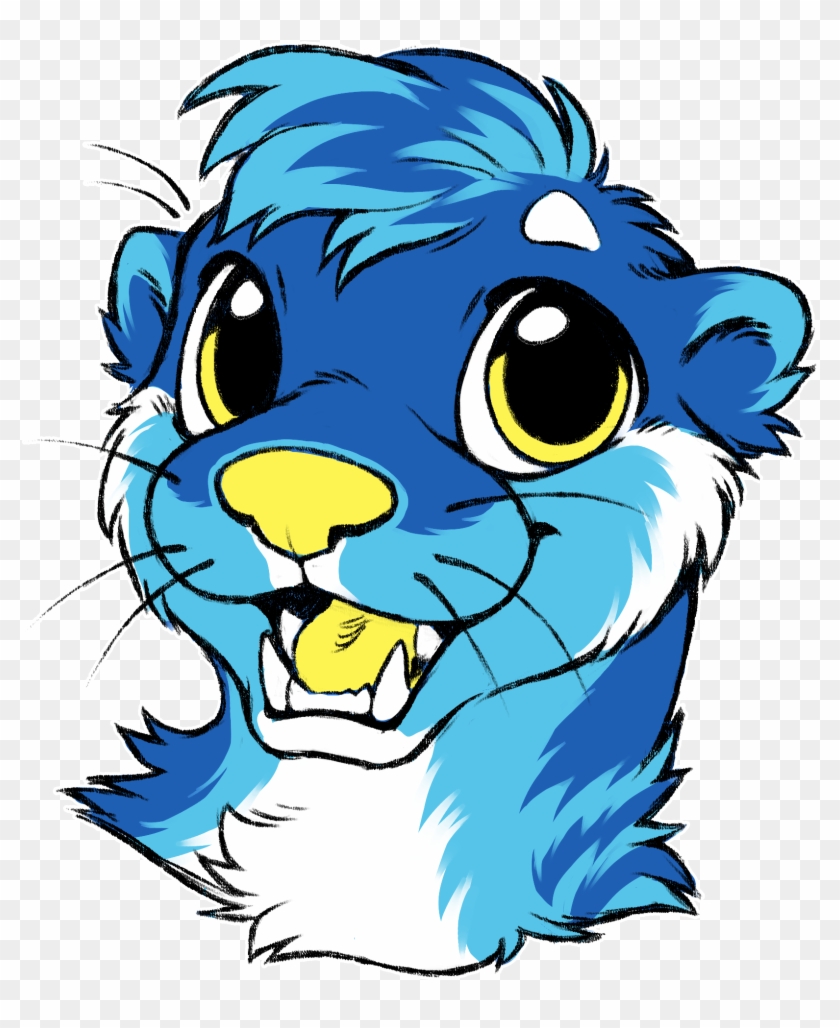 Neon-otter - Cartoon Clipart