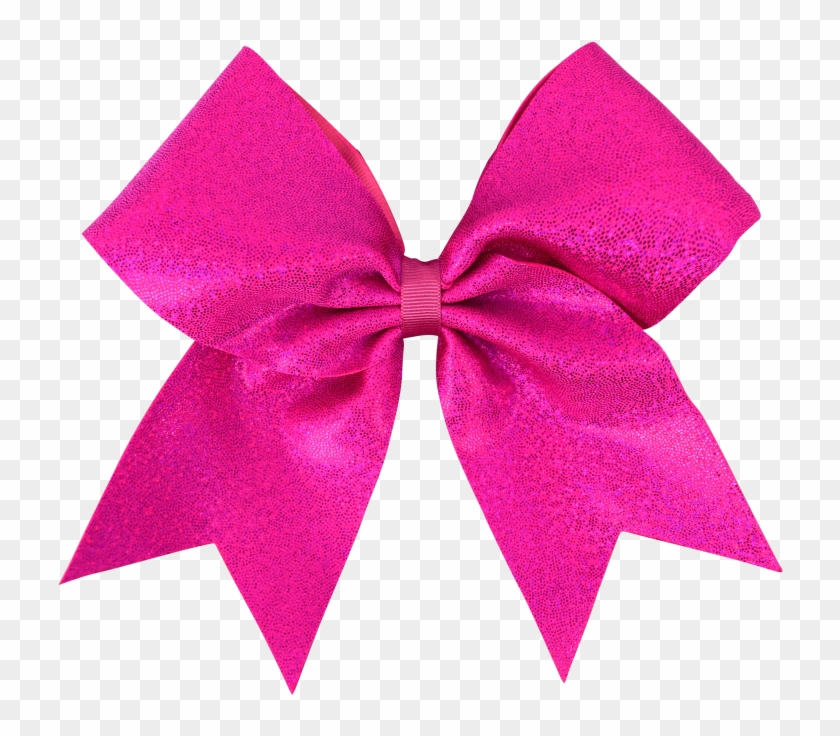 Fuchsia Pink Disco I Love Cheer® Hair Bow Clipart