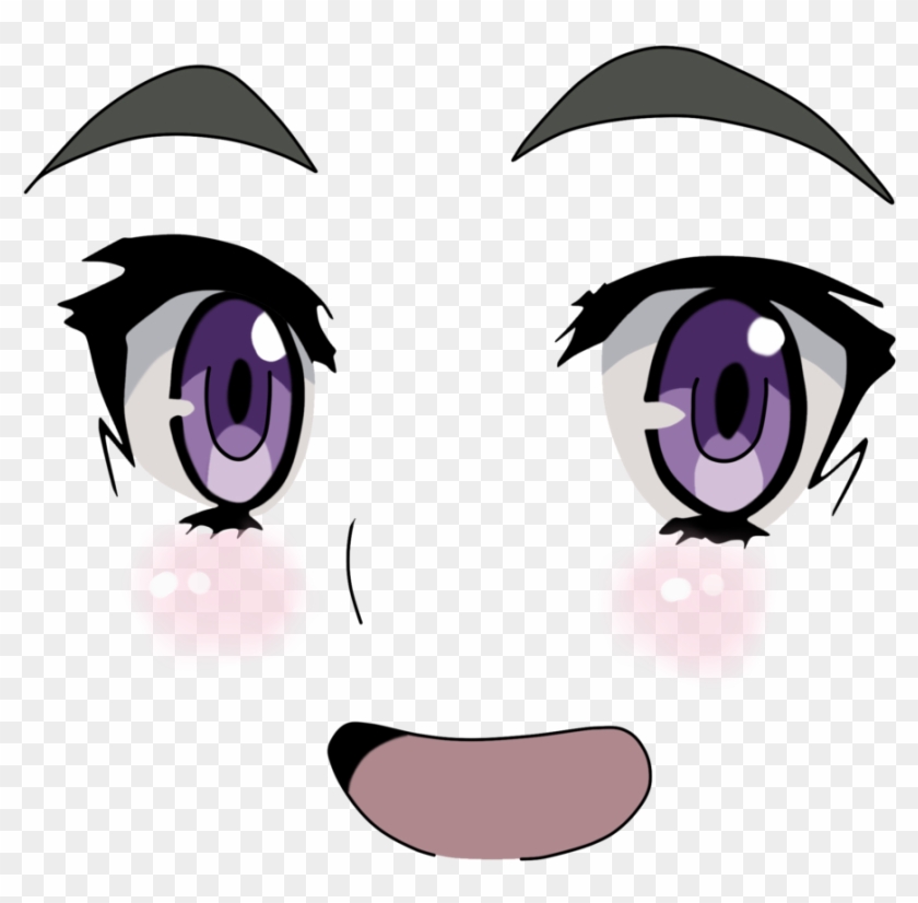 Face Eye Nose Facial Expression Purple Violet Head - Chaika Face Png Clipart