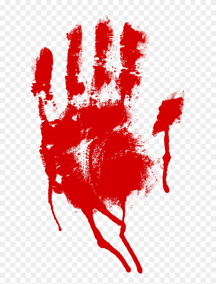 Bloody Handprint - Bloody Handprint Red Clipart