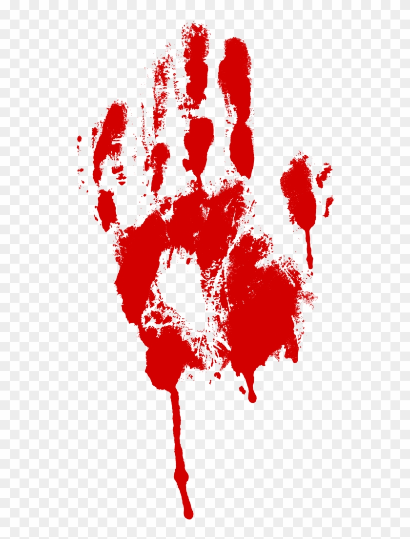 Bloody Handprint - Bloody Handprint Transparent Background Clipart