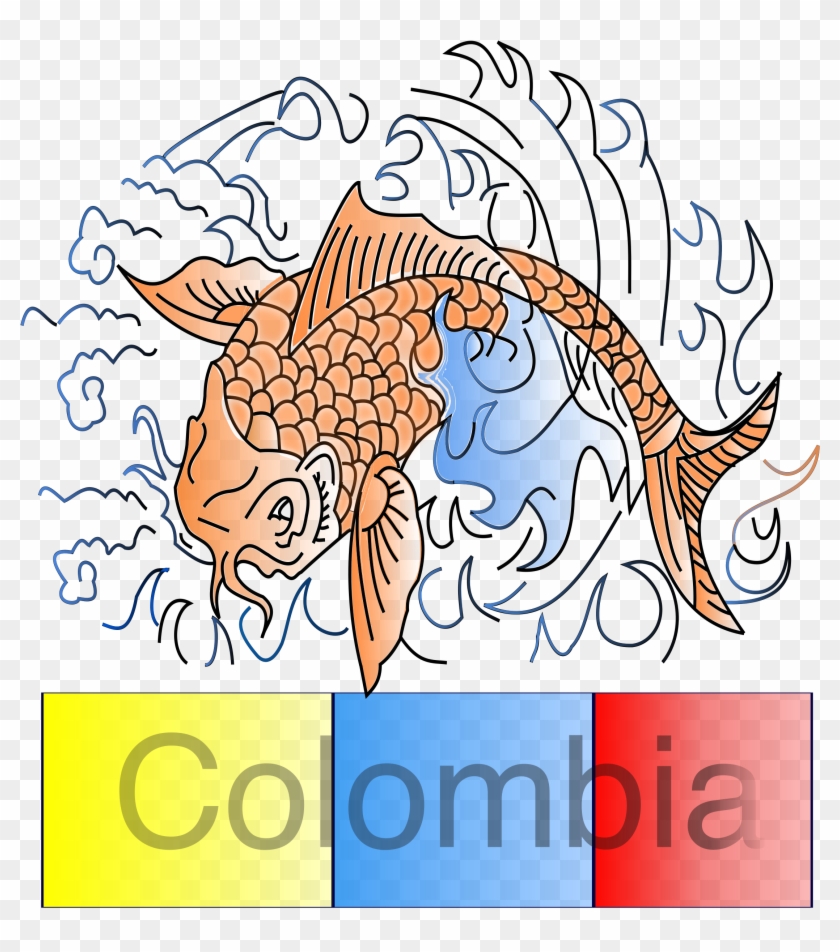 This Free Icons Png Design Of Pez Koi Colombiano , Clipart #14208