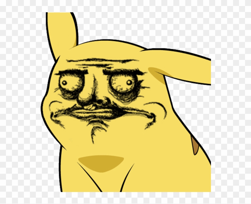 Give Pikachu A Face - Pikachu Meme Face Png Clipart