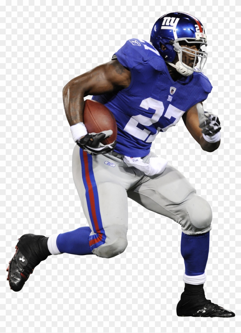Framed And Signed Photograph Of New York Giants Running - New York Giants Football Players Png Clipart