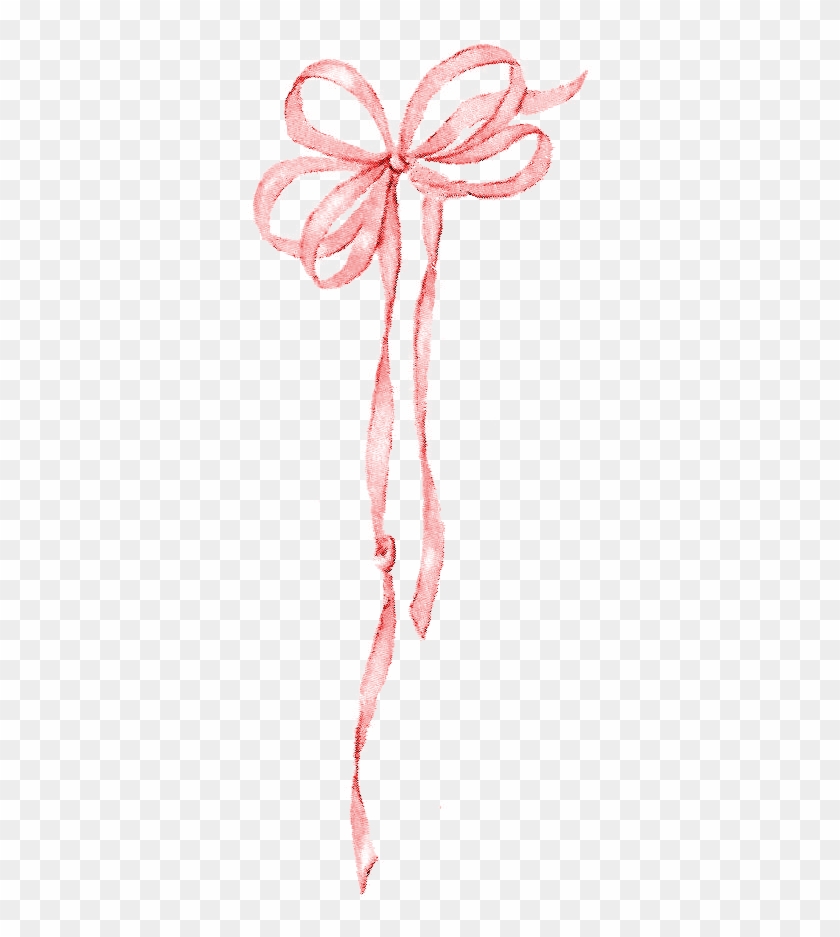 515 X 1015 5 - Vintage Pink Bow Clipart - Png Download #14494