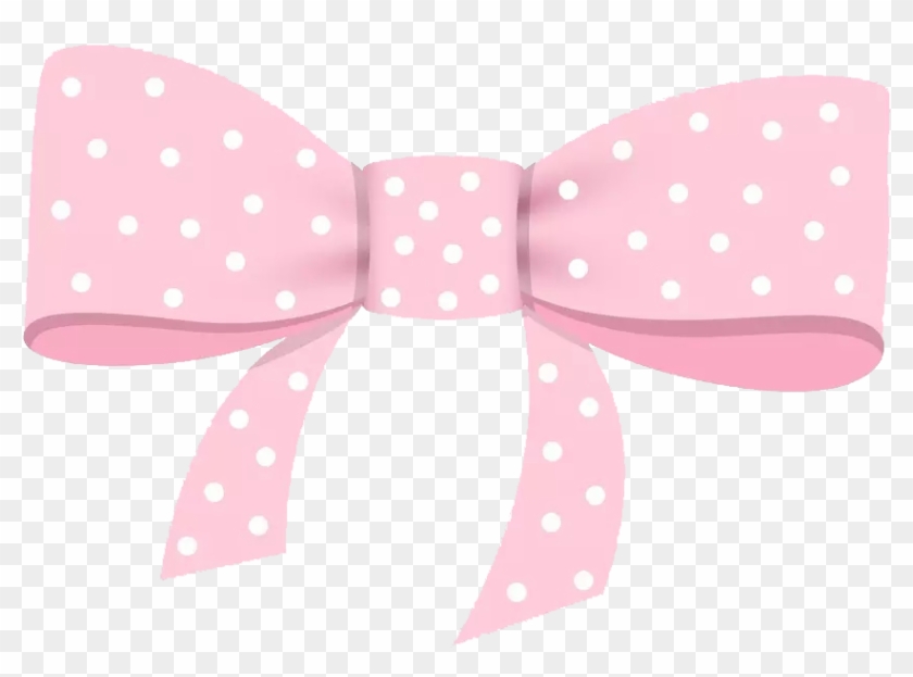 Bowknot Clipart Pink Bow - Polka Dot - Png Download #14513