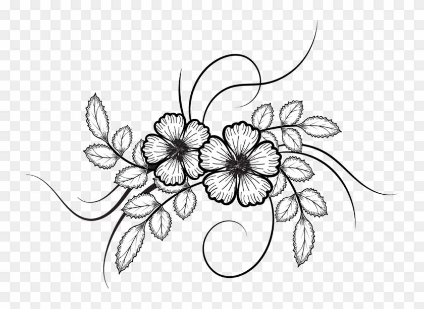 Flowers Vector Png Pinterest - Transparent Flower Drawings Png Clipart