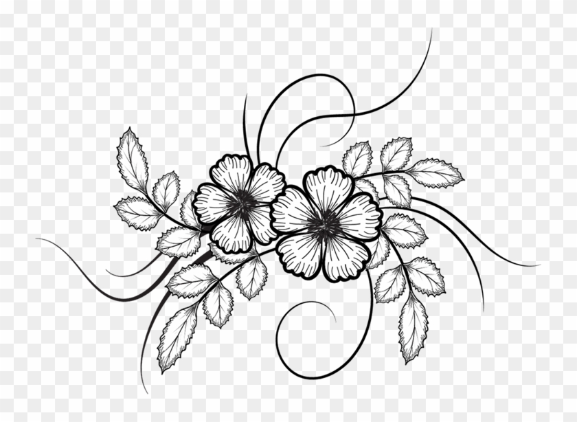 Flowers Vector Png Pinterest - Transparent Flower Drawings Png Clipart #14534