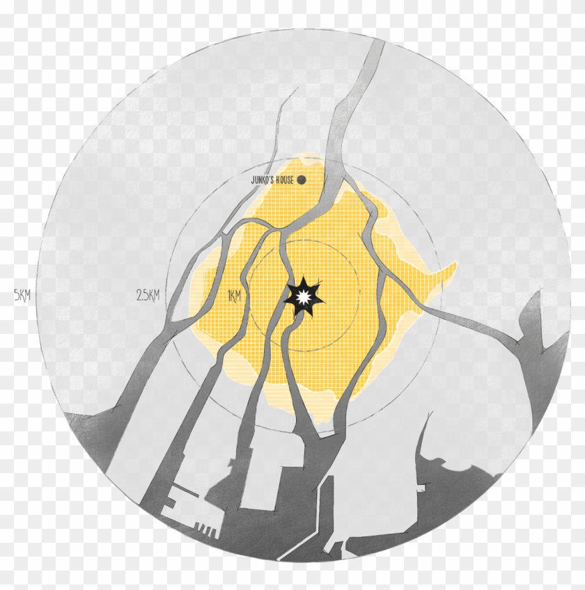 Bomb In Hiroshima - Hiroshima Bombing Infographic Clipart #14789