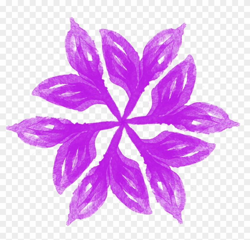 Simple Creative Stylish Watercolor Flower Png And Psd - Illustration Clipart