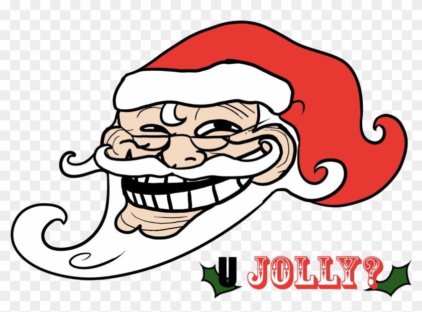 Meme Clipart Troll - Santa Claus Troll Face - Png Download