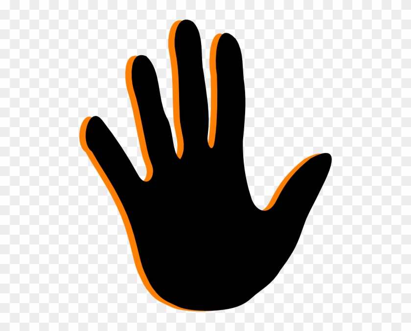 Black Handprint Clip Art - Clip Art - Png Download #15006
