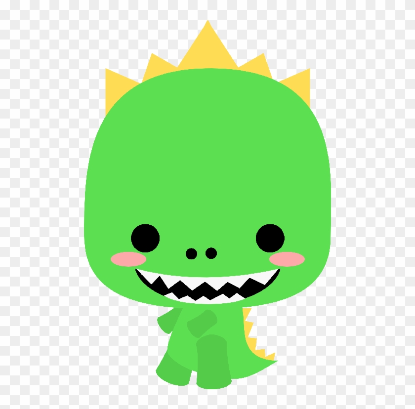 Drawn Tyrannosaurus Rex Chibi - Chibi T Rex Clipart