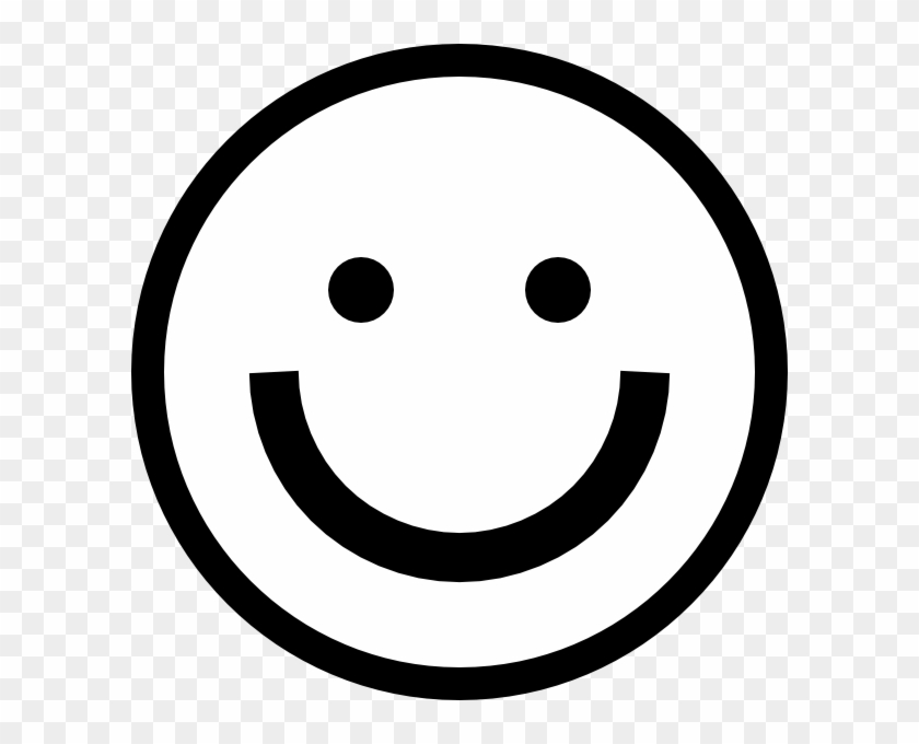 Smiley Faces Png - Happy Emoji Black And White Clipart #15094