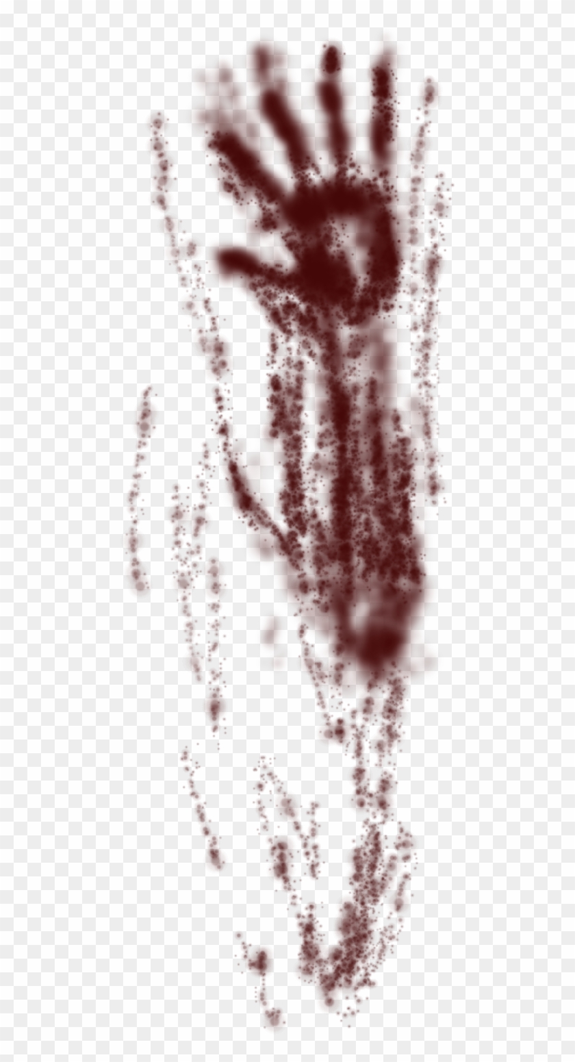 Bloody Handprint Smear Png For Kids Clipart #15159