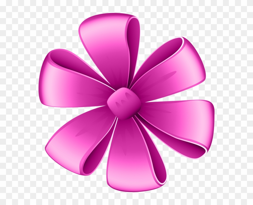 Beautiful Pink Bow Png Clip Art Image - Satin Transparent Png