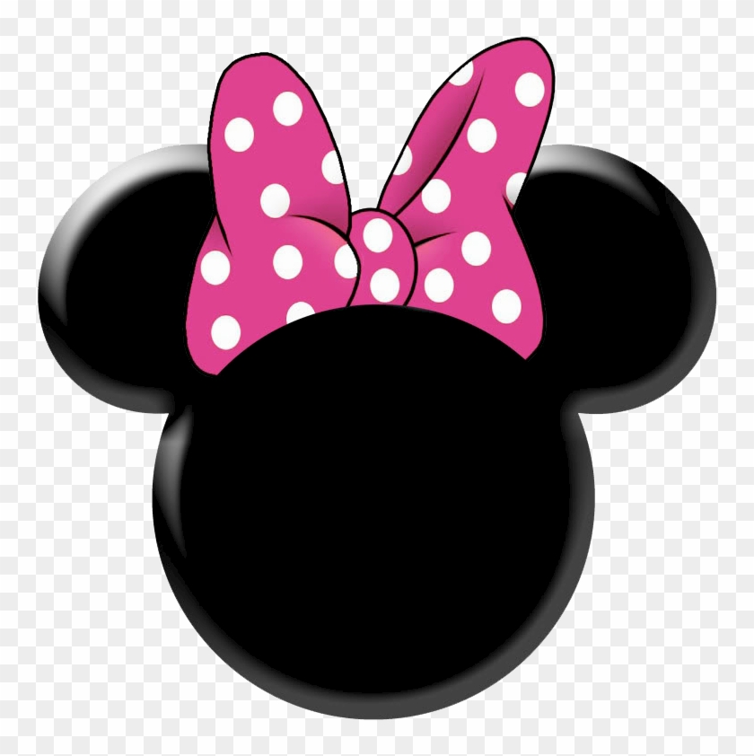 Red Minnie Mouse Bow Clip Art - Minnie Mouse Head Png Transparent Png #15241