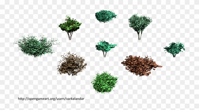Hjm Bushes 03 Alpha - Isometric Bushes Png Clipart