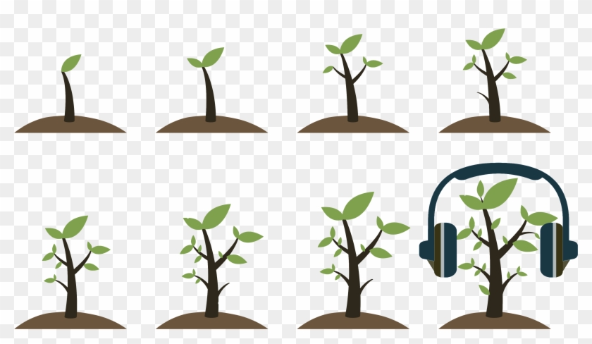 Podcasting's Next Frontier - Plant Icons Growing Clipart #15523