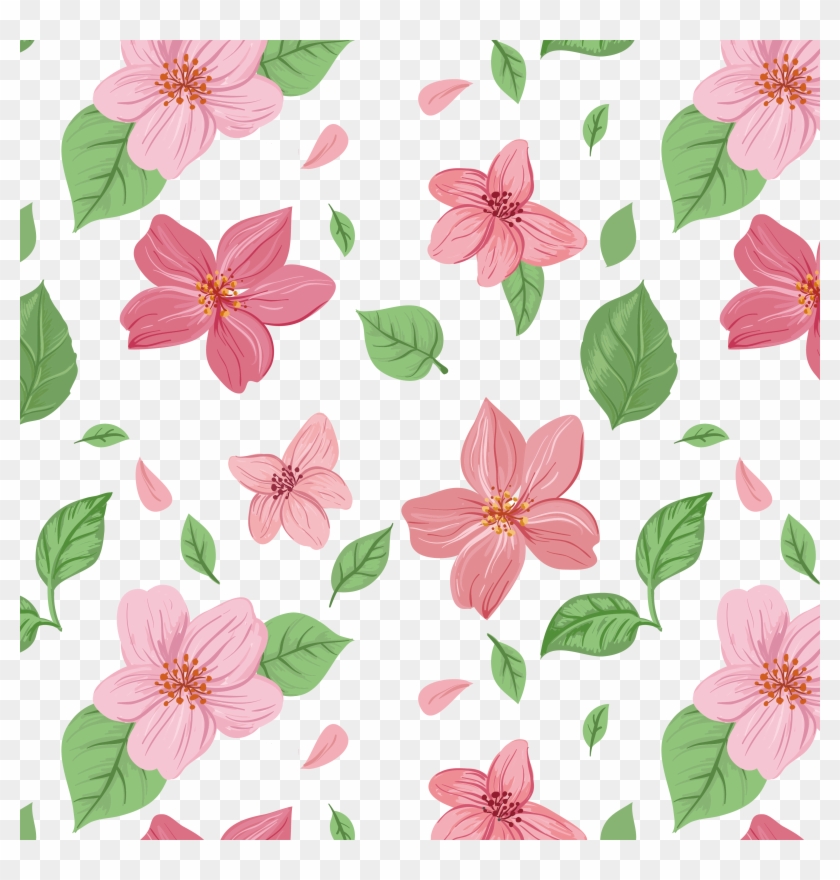 Clip Transparent Library Pink Flowers Euclidean Flower - Flowers Background Free Download - Png Download