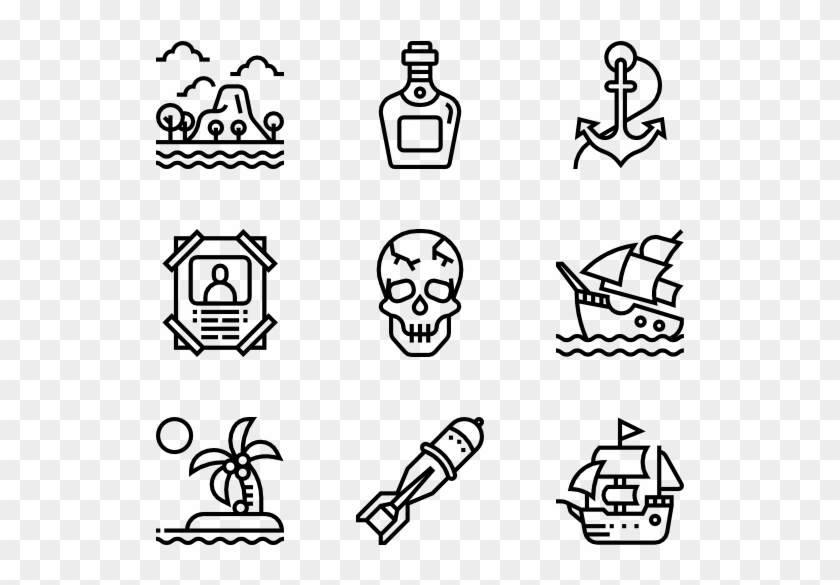 Pirate - Concert Icon Clipart #15642