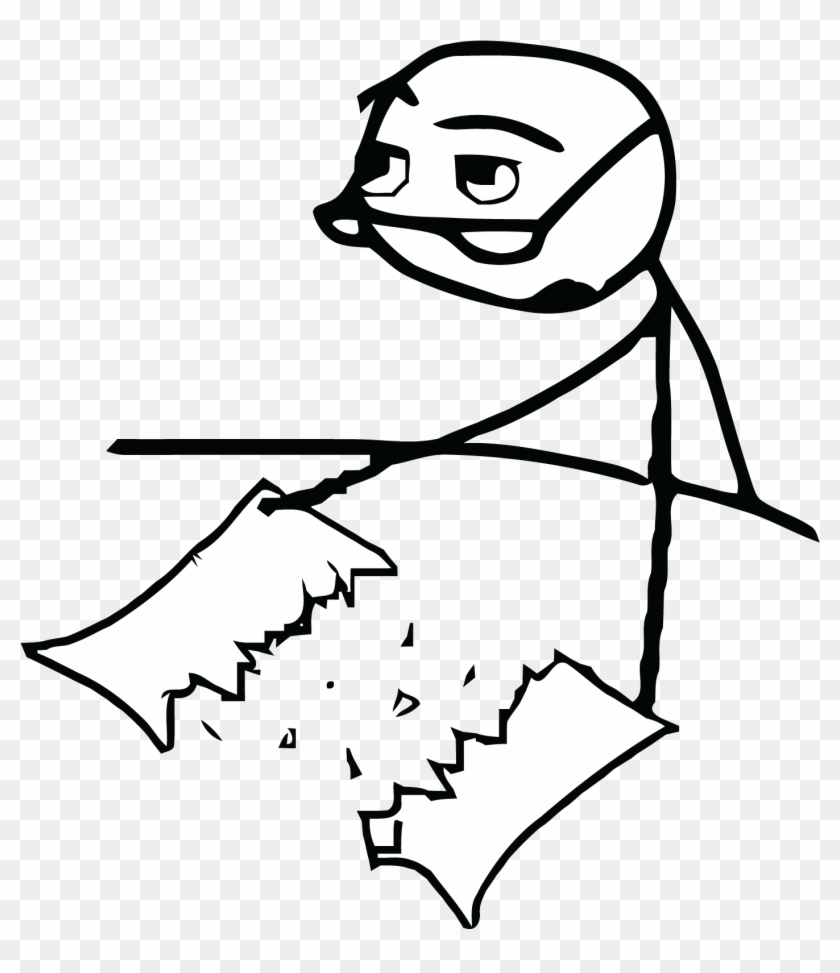 What Not To Do - Newspaper Stick Guy Meme Clipart