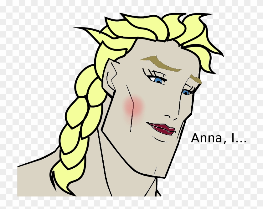 In Fipix Elsa By - Handsome Face Meme Clipart