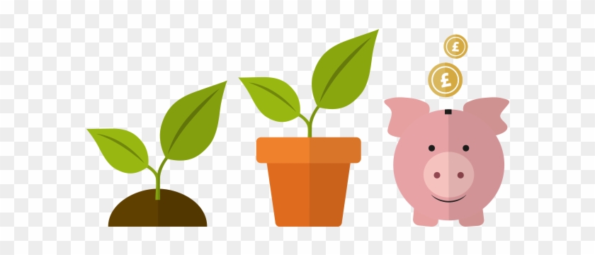 Investment & Growth - Flowerpot Clipart